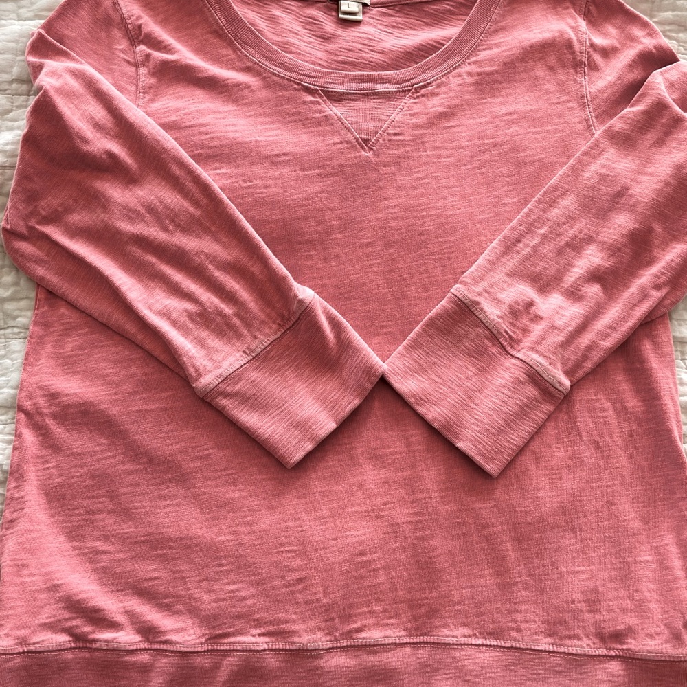 J Crew Slub Cotton Sweatshirt/Top